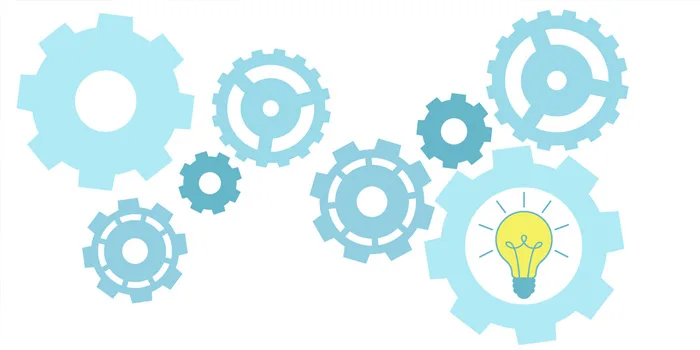 illustration på kugghjul 